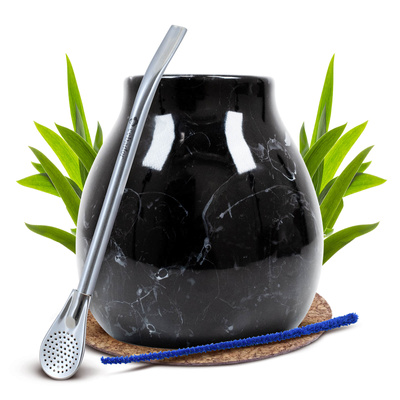 Zestaw Akcesoriów do Yerba Mate: Matero + Bombilla