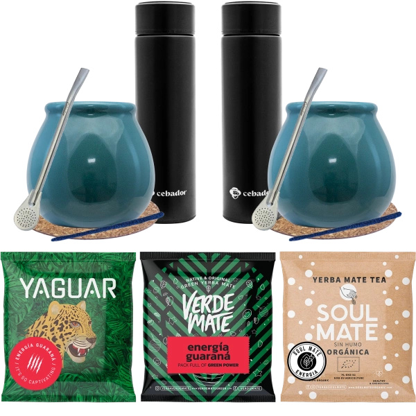 Zestaw dla Dwojga Yerba Mate Energia tykwa Matero