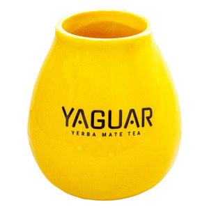 (II. kategoria) Tykwa Ceramiczna żółta z logo Yaguar