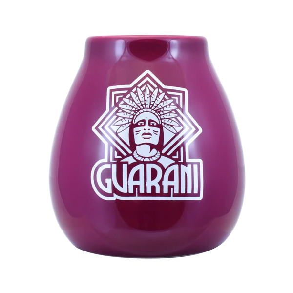 Tykwa Ceramiczna fioletowa z logo Guarani - 350 ml