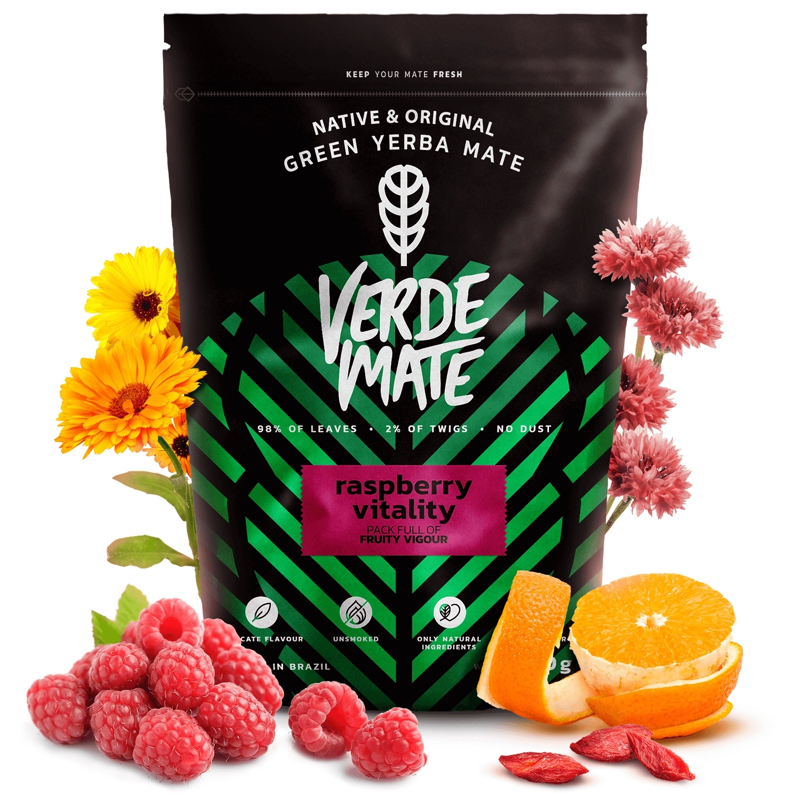 Verde Mate Green Raspberry Vitality - Zbliżenie