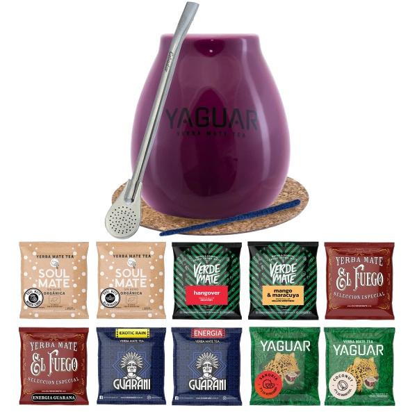 Zestaw startowy Yerba Mate Tykwa Bombilla 10x50g