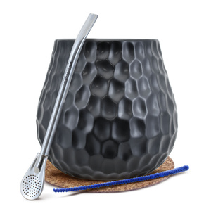 Zestaw Tykwa + Bombilla 19cm do Yerba Mate