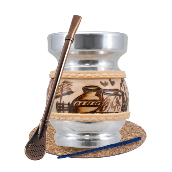 Zestaw akcesoriów do yerba mate: Palo Santo + Bombilla