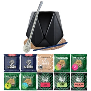 Zestaw Yerba Verde Mate Green 10x50 Matero Diament